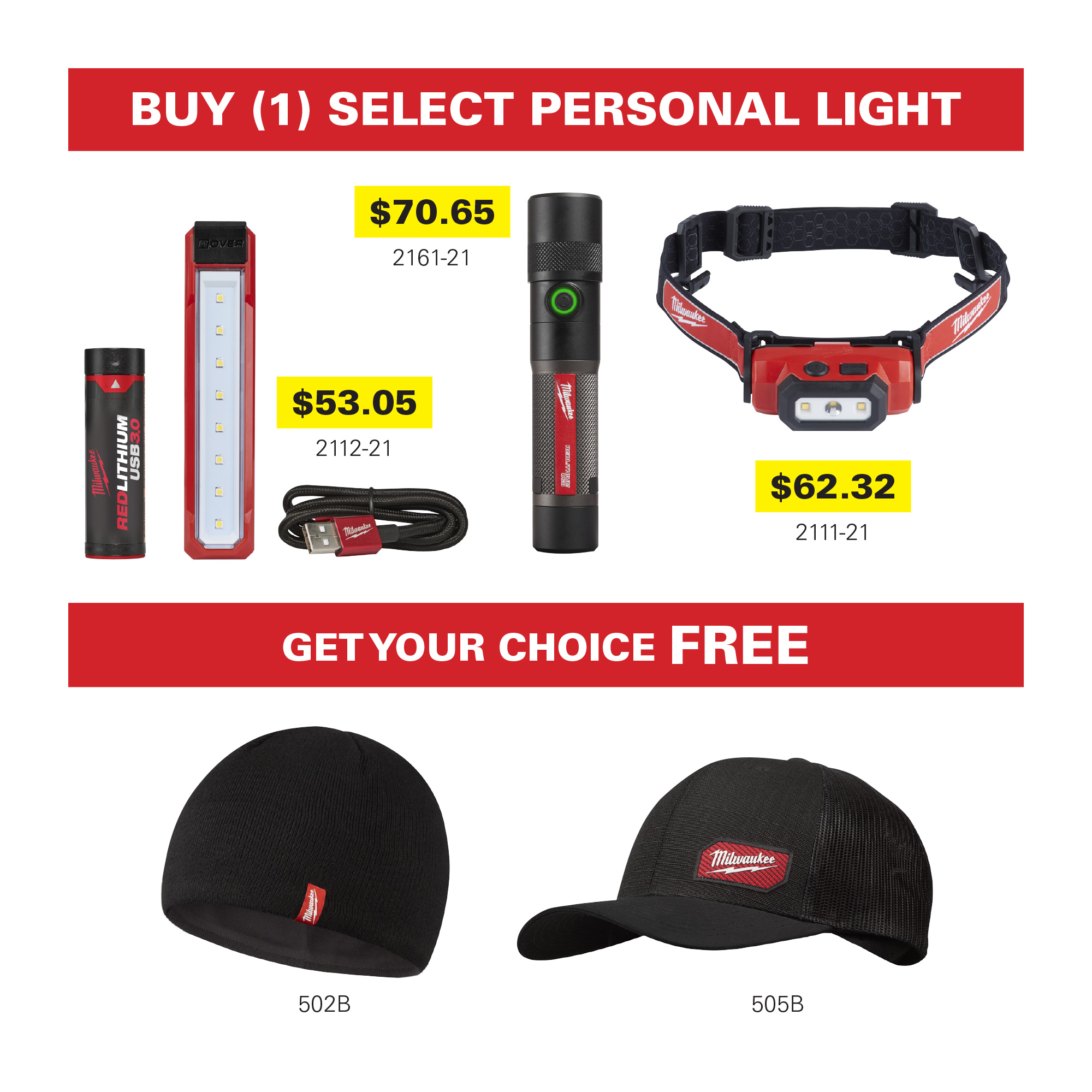 Milwaukee Buy Select Personal Light